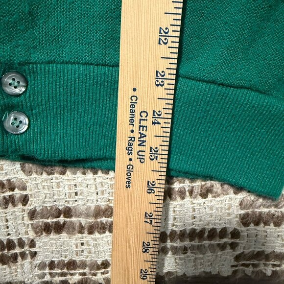 VTG 80s Lacoste Izod Acrylic Knit Cardigan made in USA Mens Medium Grandpa - Picture 7 of 7